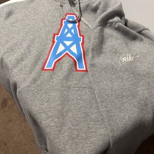 Nike Gray Houston Oilers Hoodie